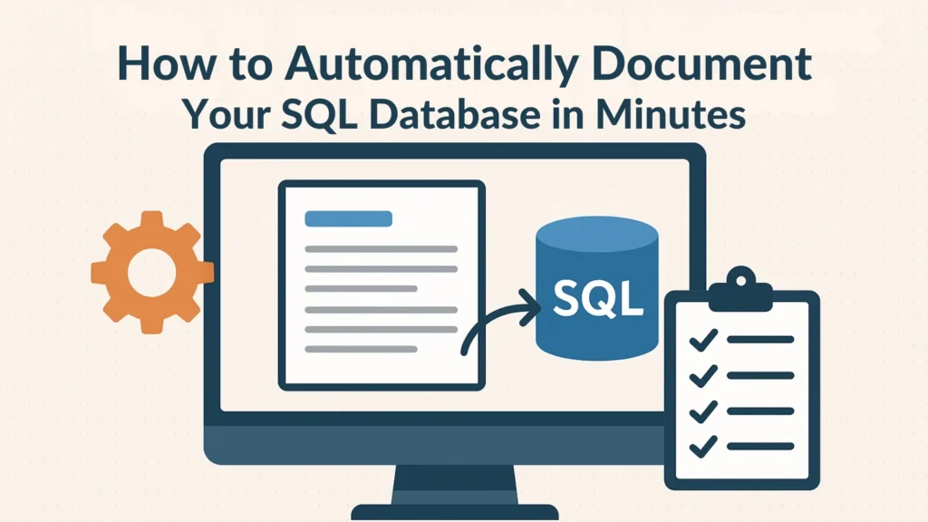 How to Automatically Document Your SQL Database in Minutes