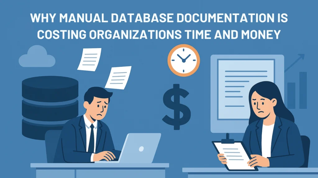 WHY MANUAL DATABASE DOCUMENTATION IS COSTING ORGANIZATIONS TIME AND MONEY
